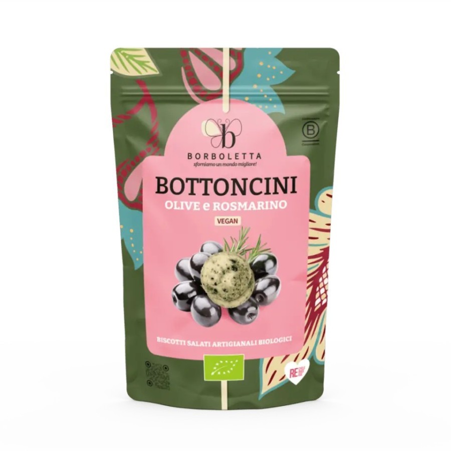 BORBOLETTA BOTTONCINI OLIVE/ROSMARINO VEGAN 150G