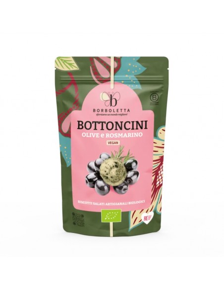 BORBOLETTA BOTTONCINI OLIVE/ROSMARINO VEGAN 150G