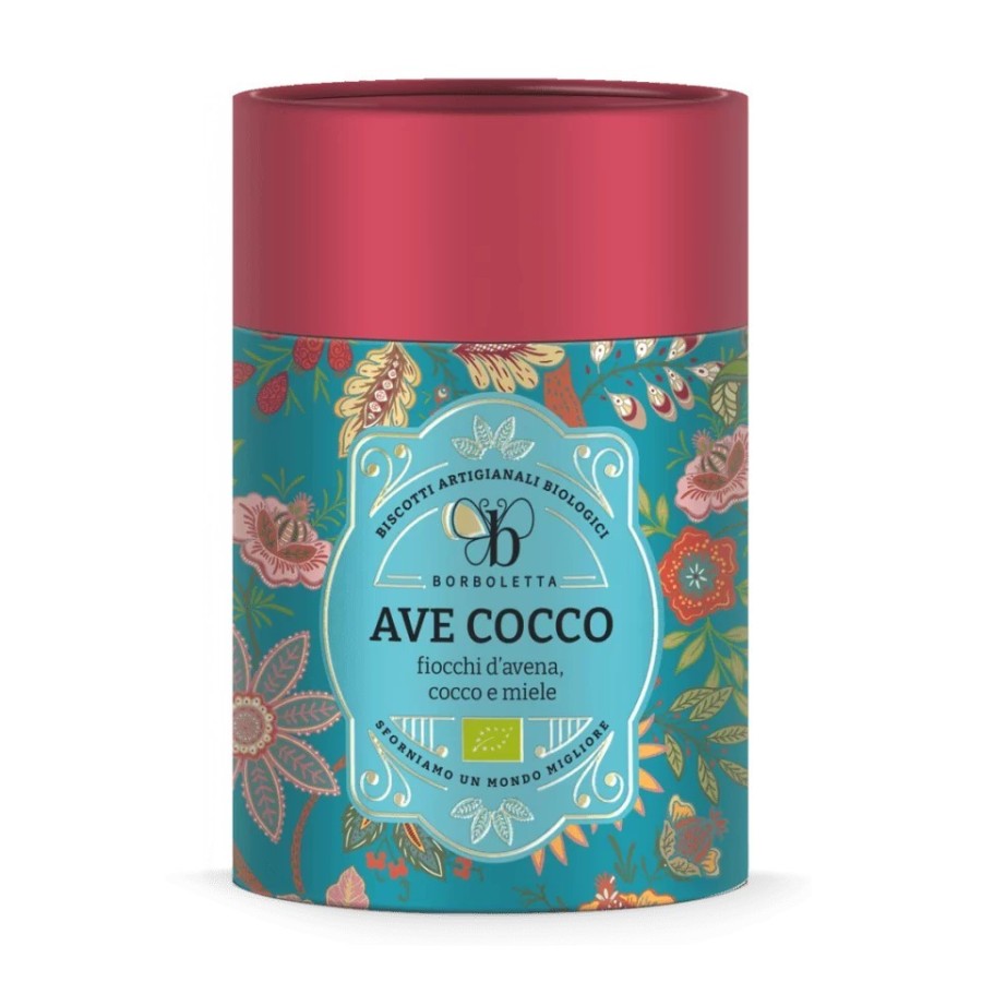 BORBOLETTA BISCOTTI AVE COCCO VEGAN TUBO 120G