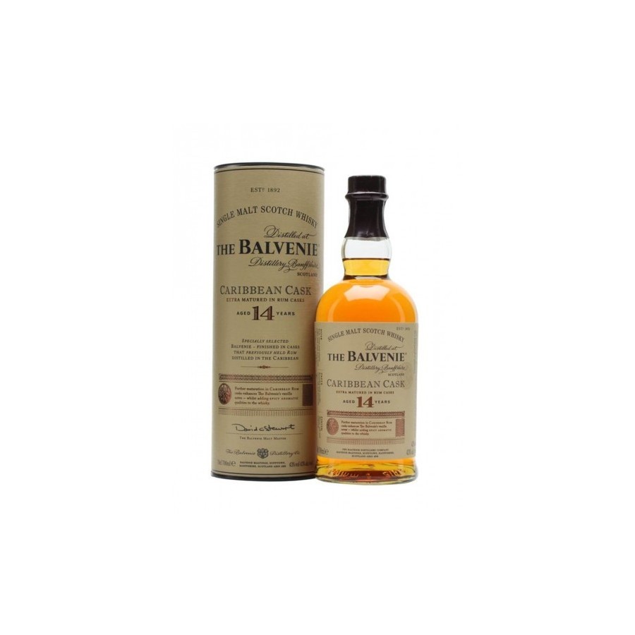THE BALVIENIE WHISKY 14 ANNI CARIBBEAN CASK