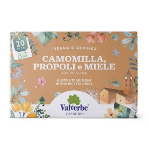 VALVERBE CAMOMILLA PROPOLI MIELE 20F 20G